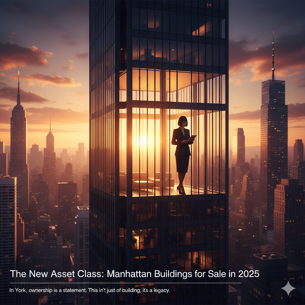 Manhattan Buildings for Sale trophy asset investment skyline