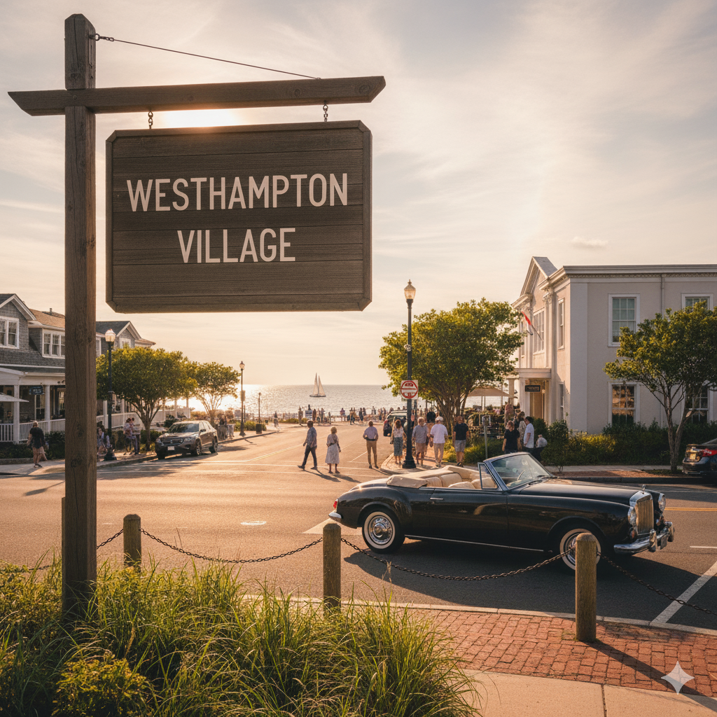 Modern Westhampton beachfront home at sunset with dark infinity pool and high-privacy hedge, symbolizing strategic luxury.