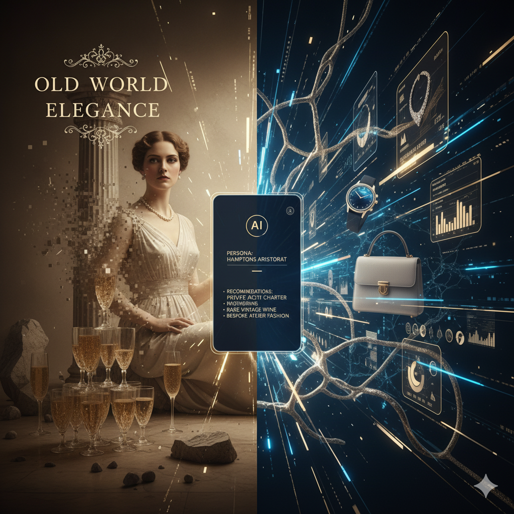 AI transforming luxury brand marketing with data analytics and personalization replacing traditional advertising methods