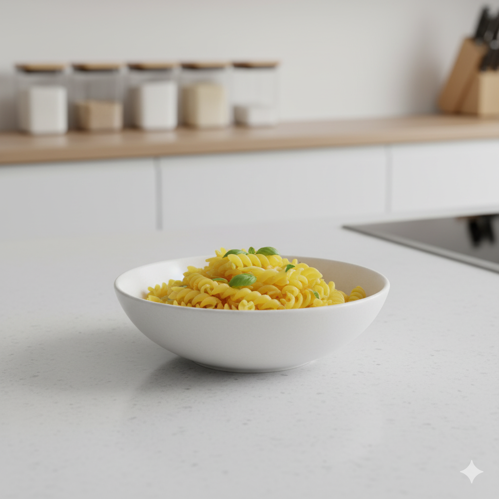 Gluten free pasta perfect serving minimalist kitchen