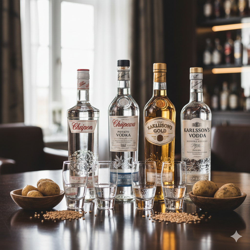 Discover the real differences between potato vodka and grain vodka
