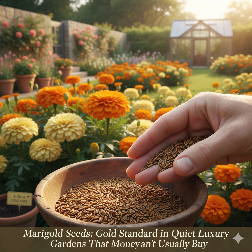 Marigold Seeds: Gold Standard in Quiet Luxury Gardens That Money Can't Usually Buy