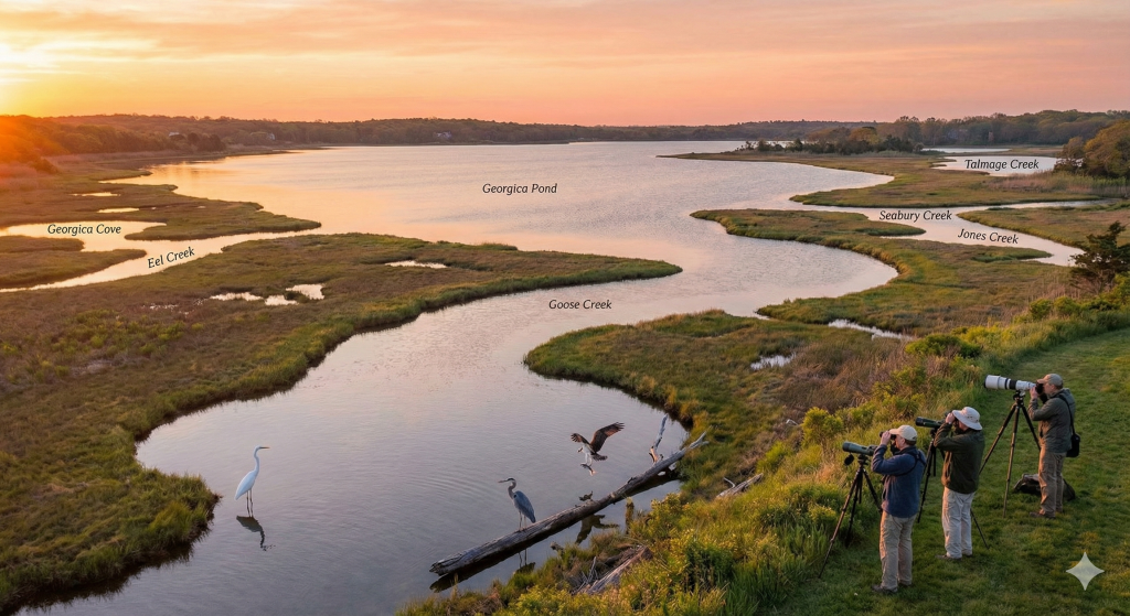 Georgica Pond off Georgica Beach, East Hampton