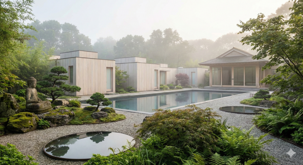 Shou Sugi Ban House Pool/ Spa