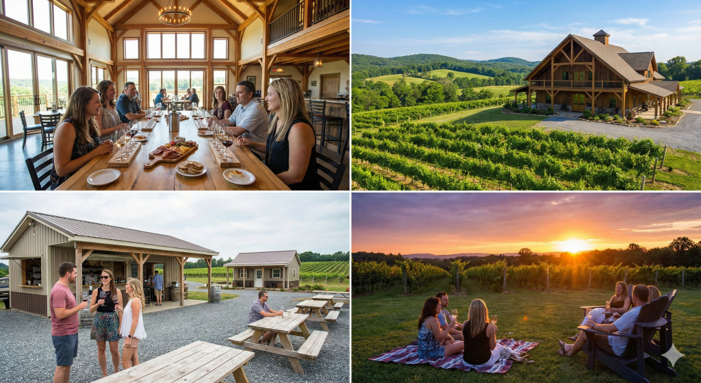 Wolffer Estate Vineyard, Tasting Room, Wine Stand