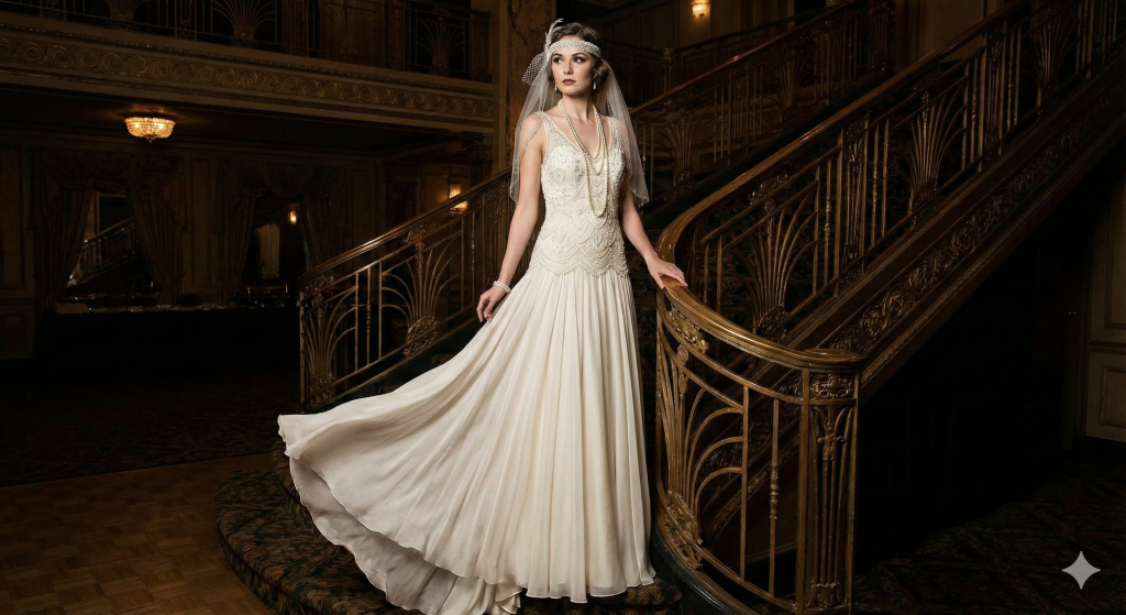Drop Waist Wedding Dress: The Elongating Secret Behind Gatsby-Era Glamour
