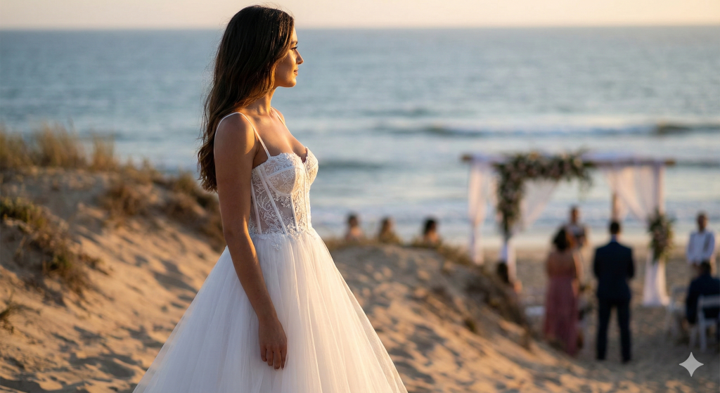 Corset Wedding Dress: Engineering the Perfect Silhouette for Your Oceanfront Ceremony