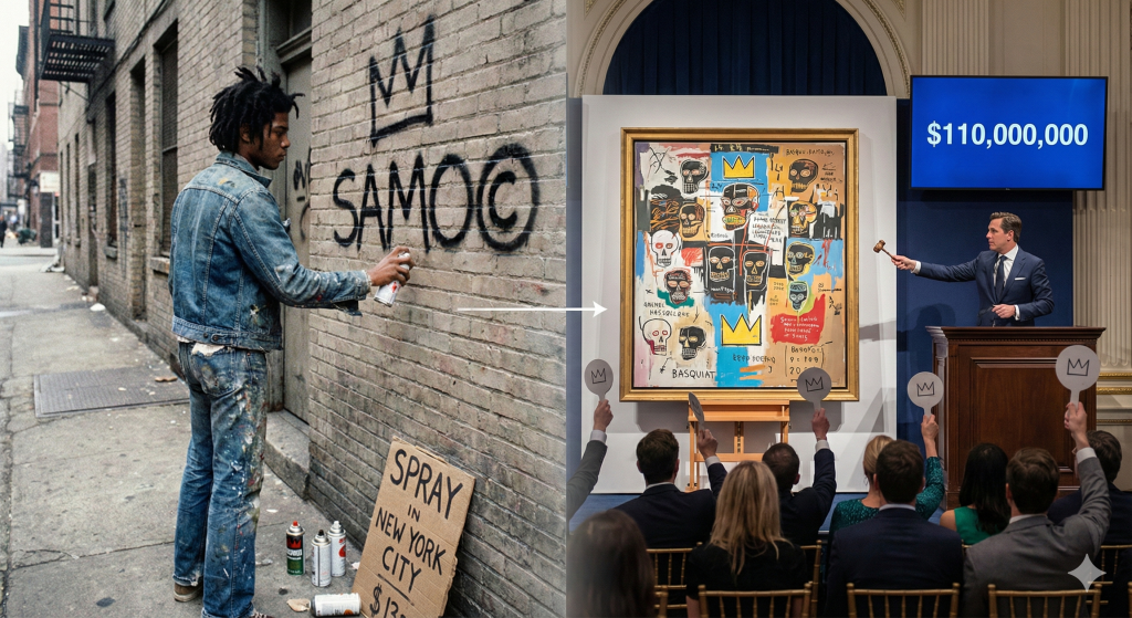 Basquiat Street Artist to $110 Million Auction King