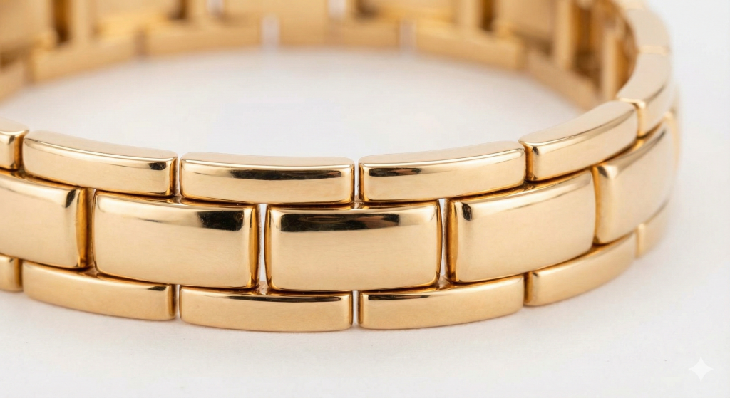 Cartier uses only high-quality precious metals like 18k gold and platinum.