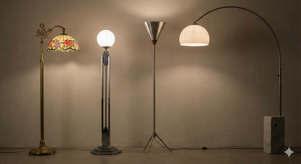 How to Date a Vintage Floor Lamp by Era