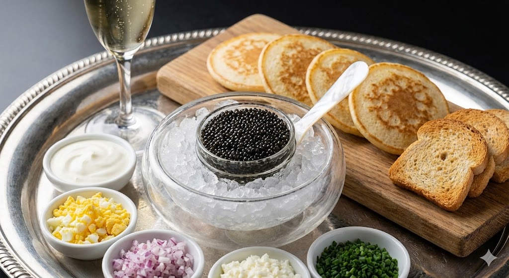 Traditional Caviar Accompaniments