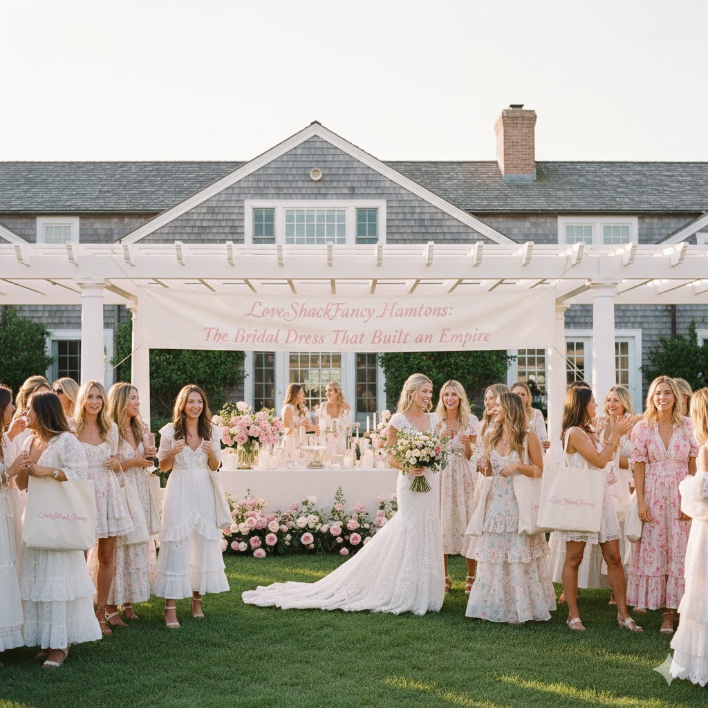 LoveShackFancy Hamptons Bridal Dress Empire