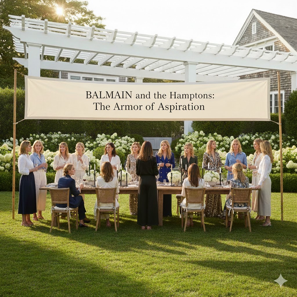 Balmain and the Hamptons the Armor of Aspiration