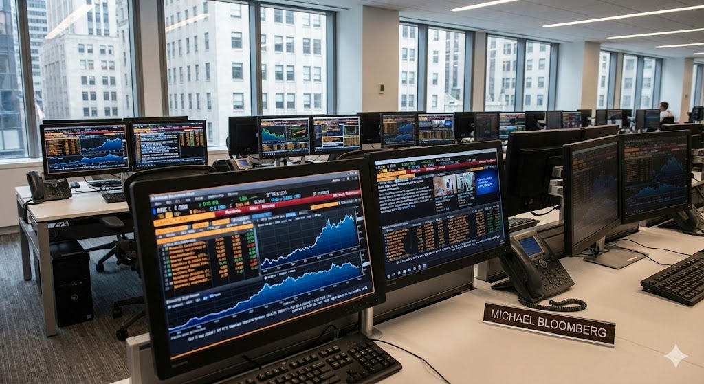 Bloomberg Terminals dominate Wall Street trading floors