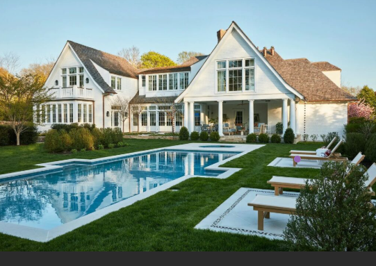 Front of Sylvestor Stallone's Estate in East Hampton purchased for his Daughters