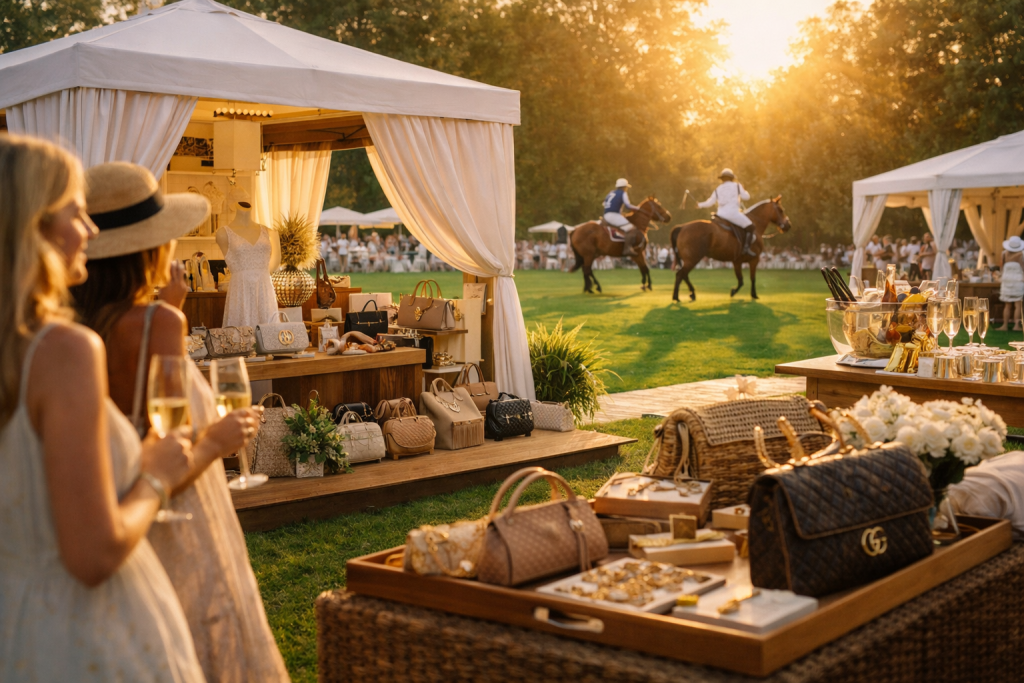 Luxury fashion and polo elegance