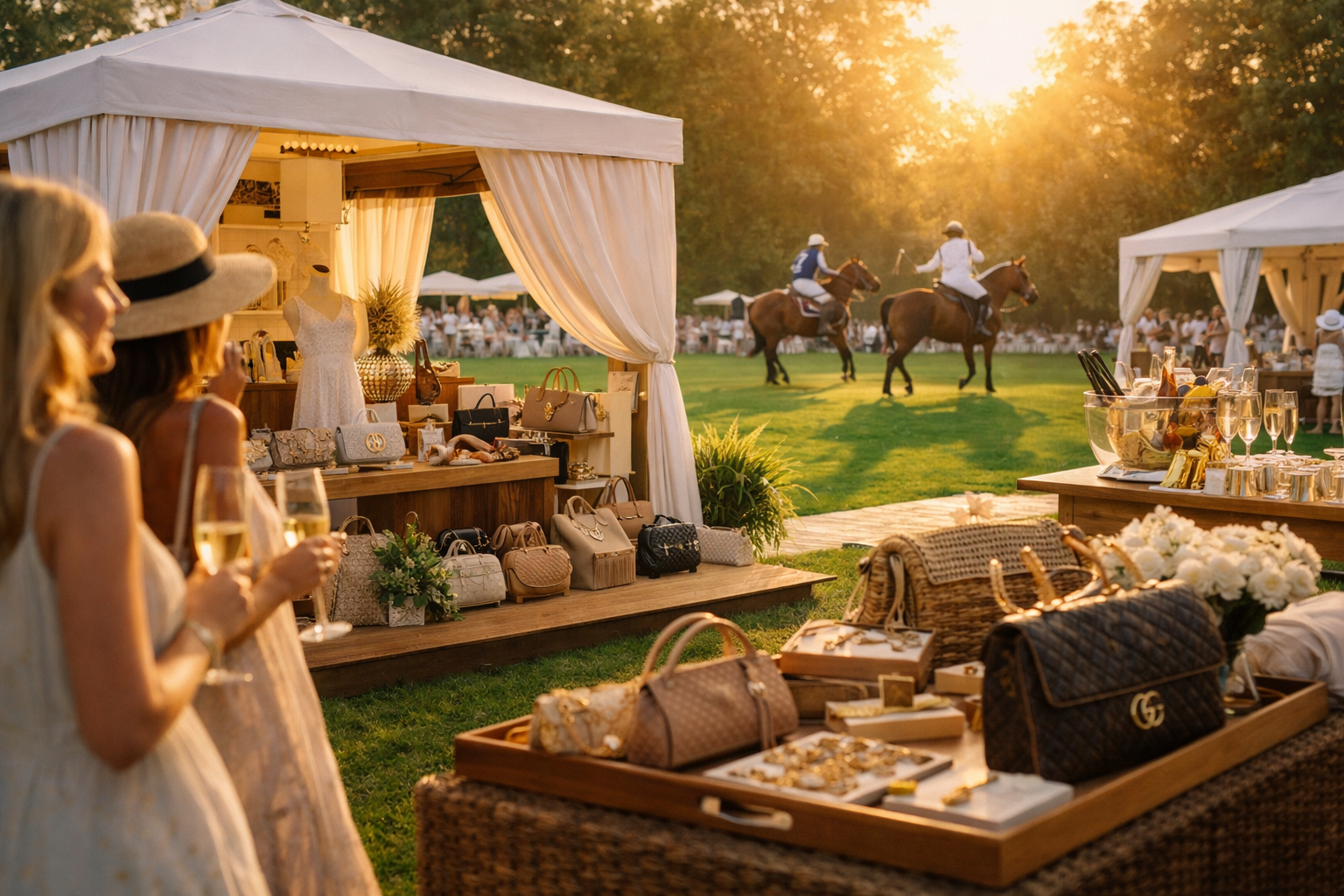 Luxury fashion and polo elegance