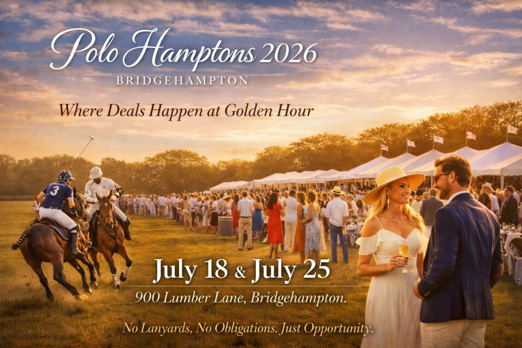 Polo match at golden hour