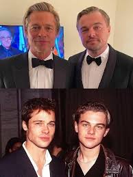 Brad Pitt vs Leonardo DiCaprio, now vs then