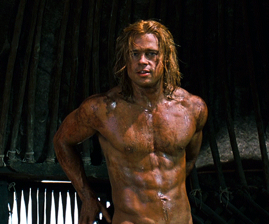 Brad Pitt Troy gif