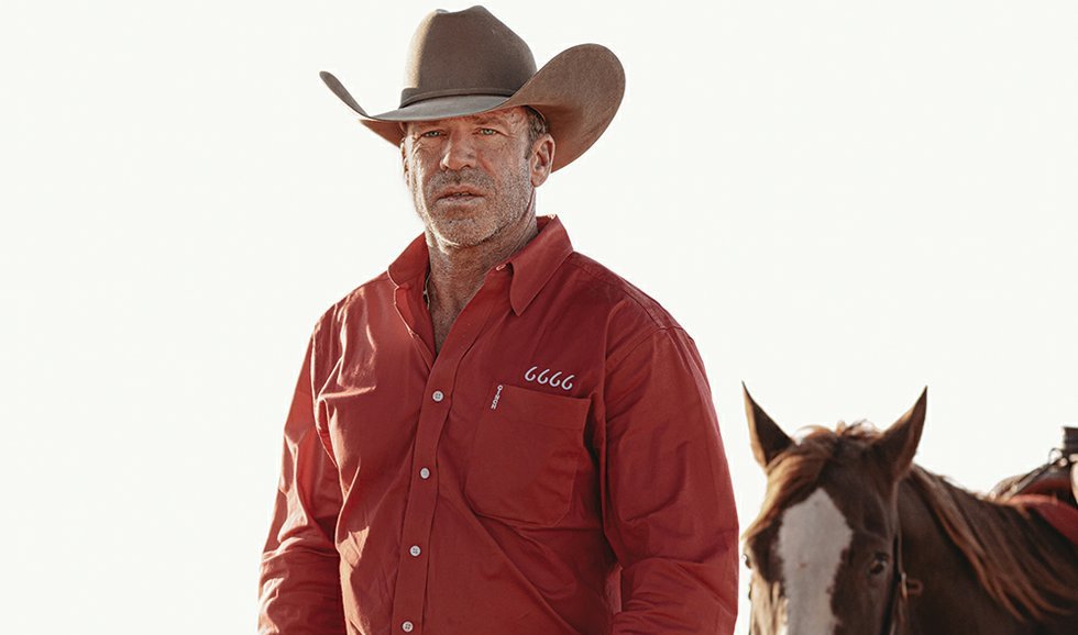 Taylor Sheridan Yellowstone cowboy camp Bosque Ranch production set