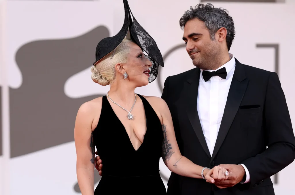 Lady-Gaga-and-Michael-Polansky-venice-2024-billboard