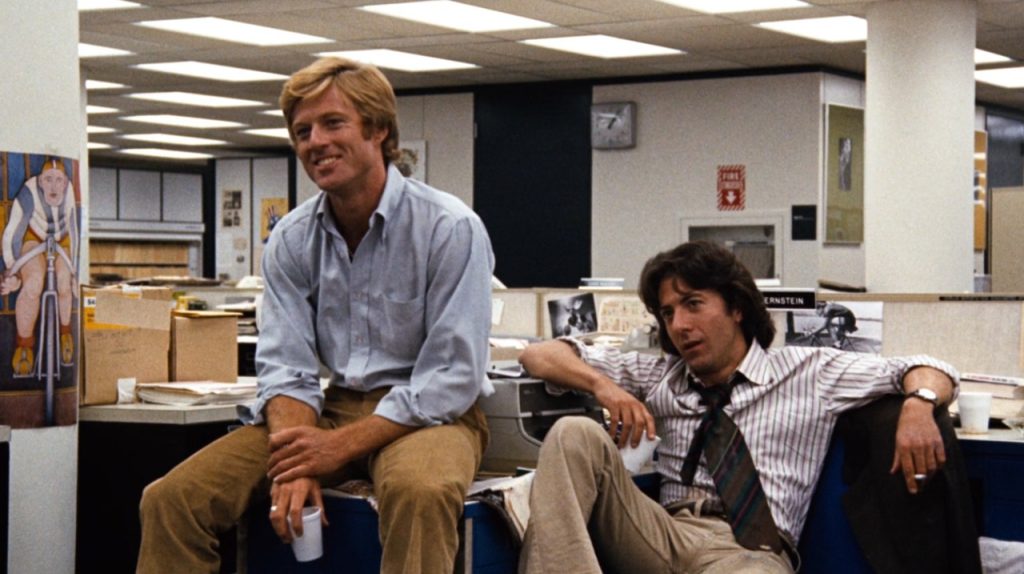Robert Redford Dustin Hoffman All the Presidents Men