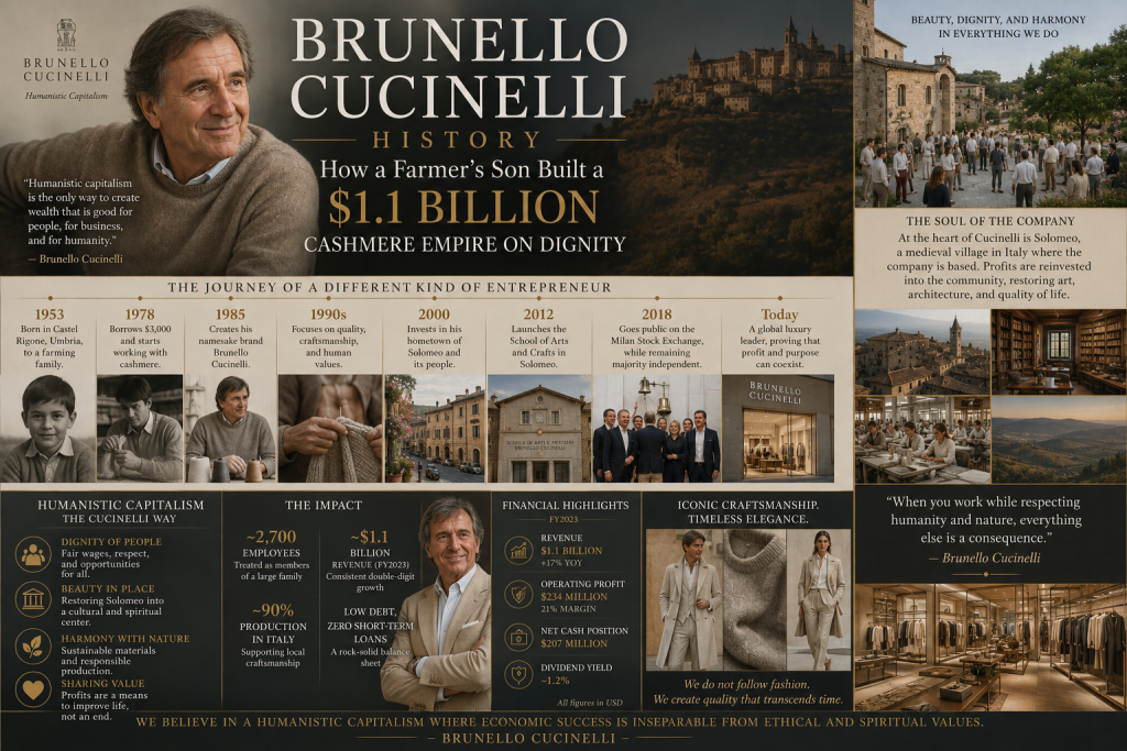 Brunello Cucinelli history
