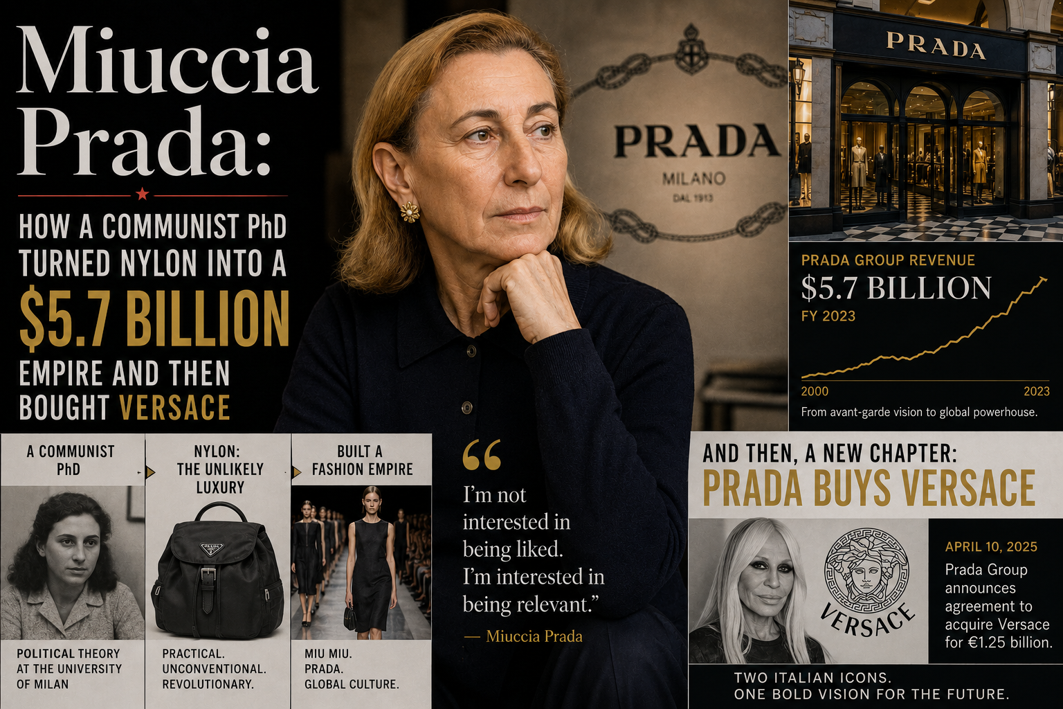 Miuccia Prada's fashion career