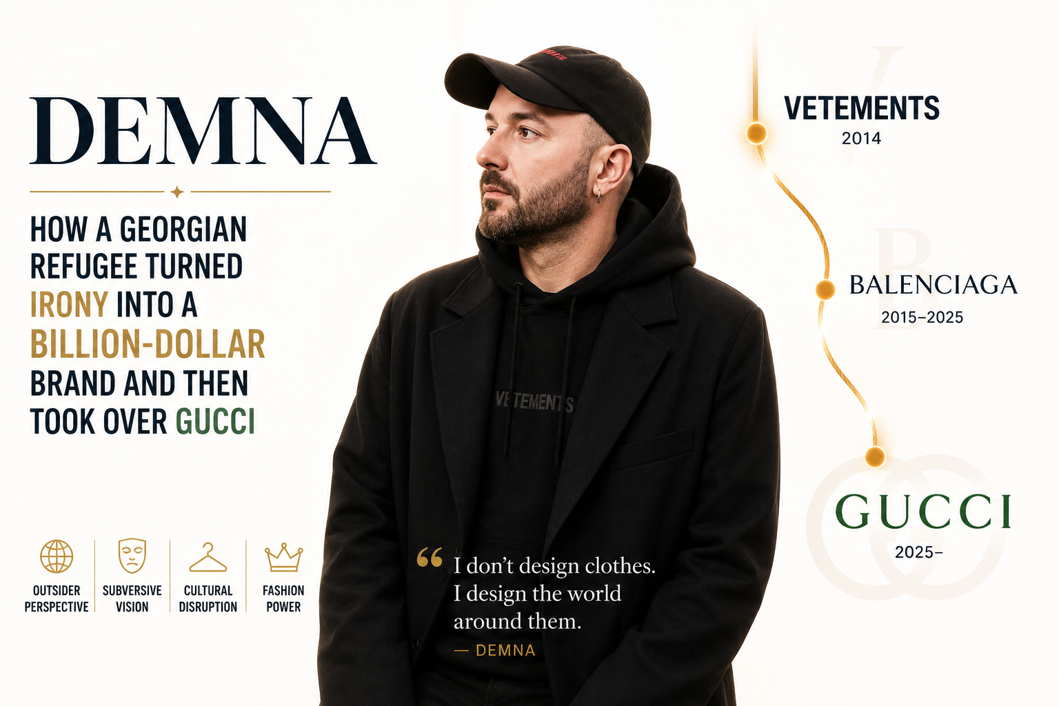 Demna's fashion career