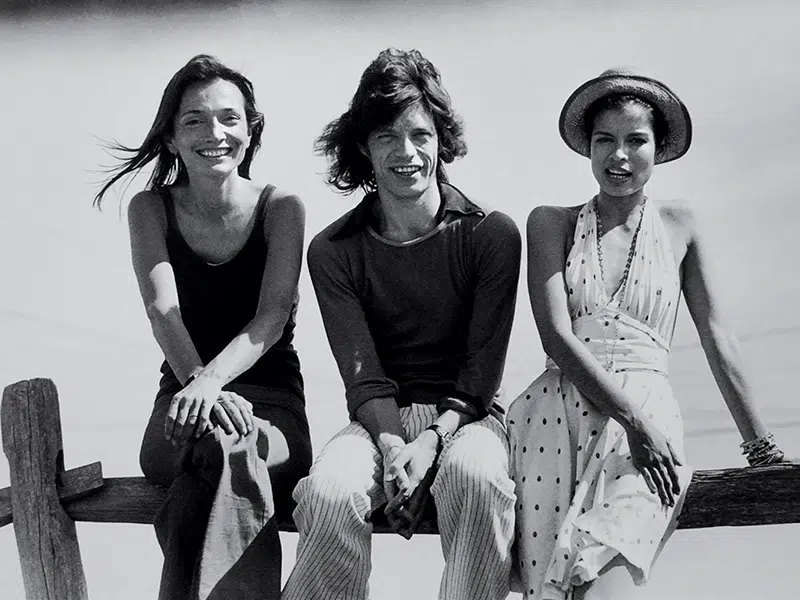 Lee Radziwill, Mick Jagger, Bianca Jagger Montauk