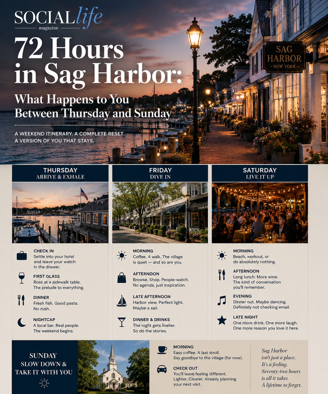 72 hours in Sag Harbor