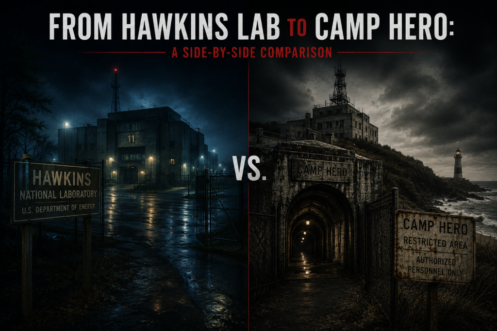 From Hawkins Lab to Camp Hero