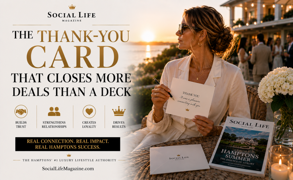 Thank you card that closes deals