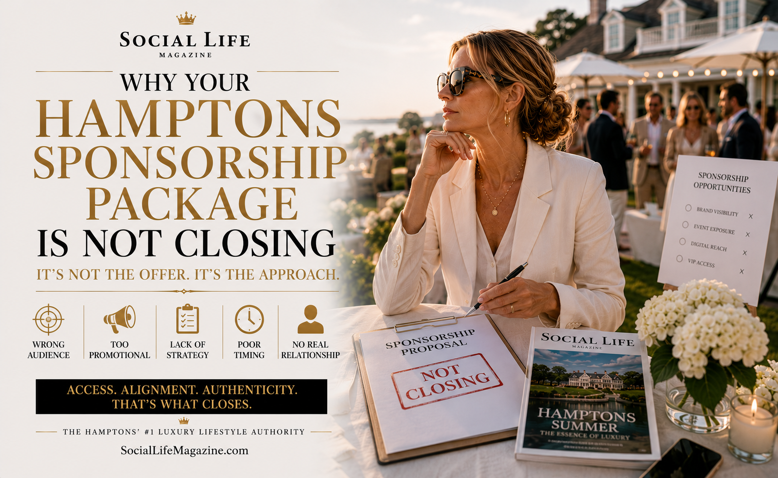 Your Hamptons Sponsorship Package Not Closing