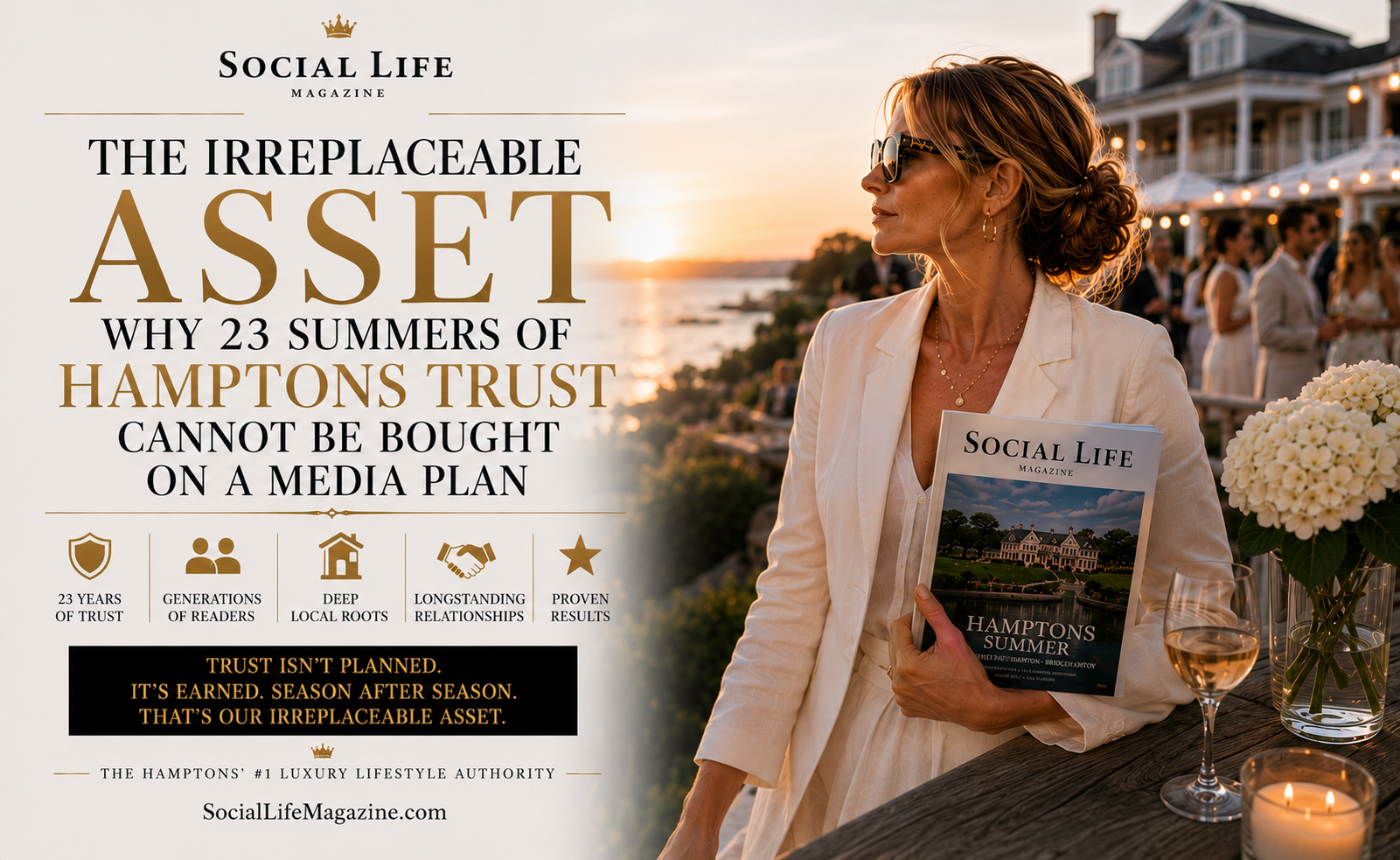 The Irreplaceable Asset 23 years of Hamptons