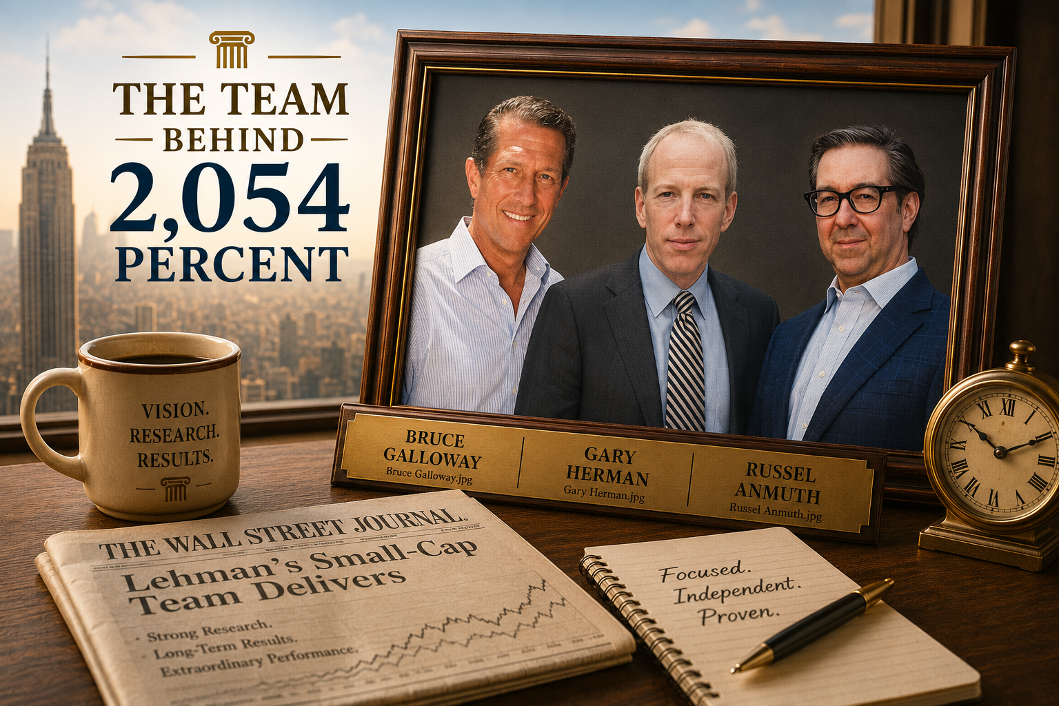 The Team Behind 2,504 Percent, Bruce Galloway, Gary Herman, Russell Anmuth