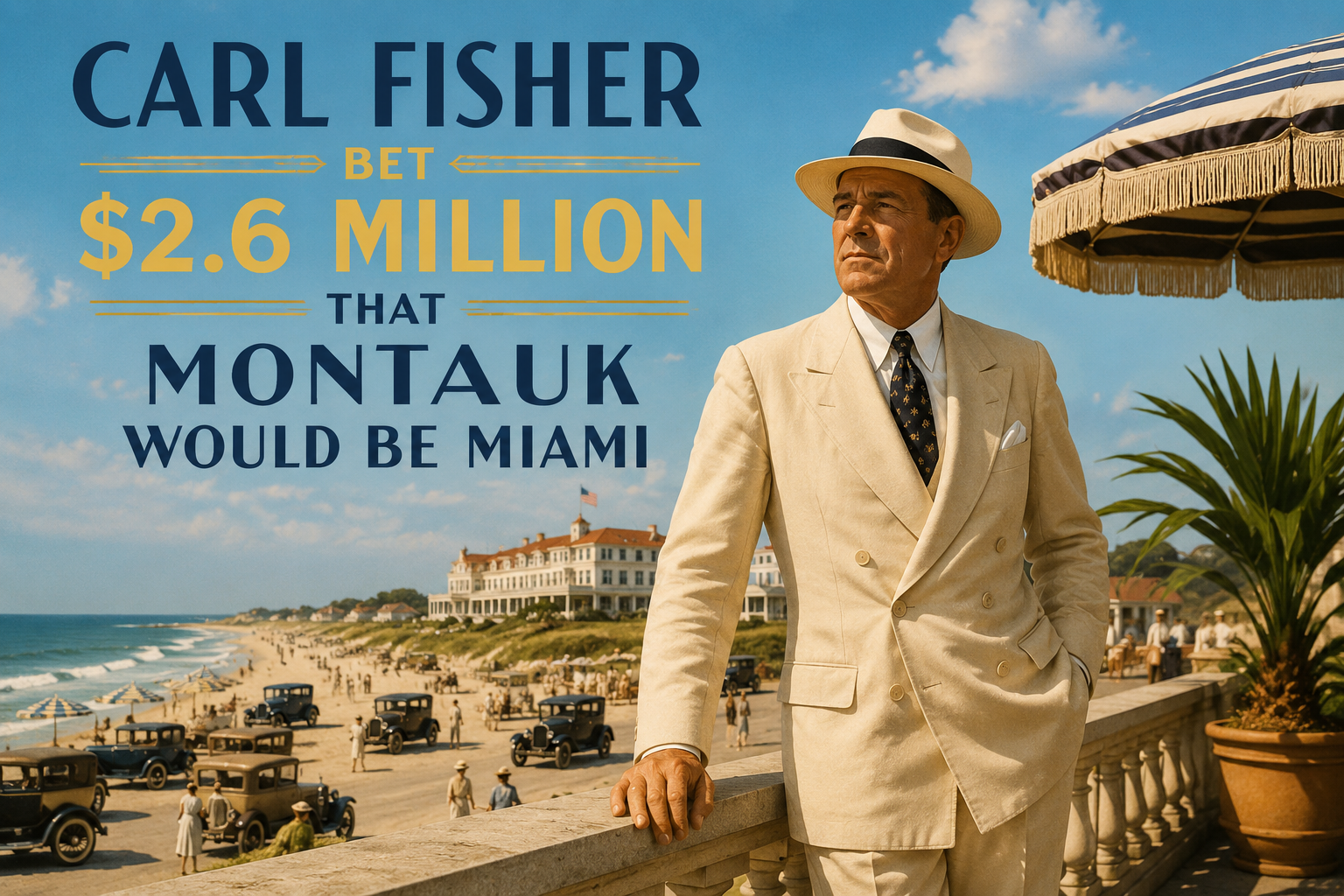 Carl Fisher Bet 2.6 Million That Montauk Would be Miami