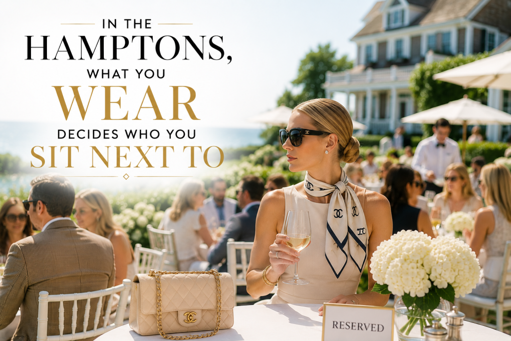 In The Hamptons What Your Wear Decide who you sit next to
