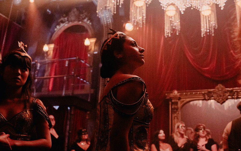 Anna Zavelson and Georgia Mendes in MASQUERADE