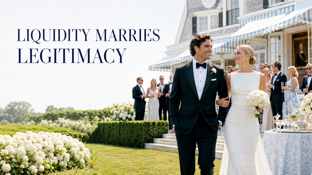 Liquidity marries legitimacy