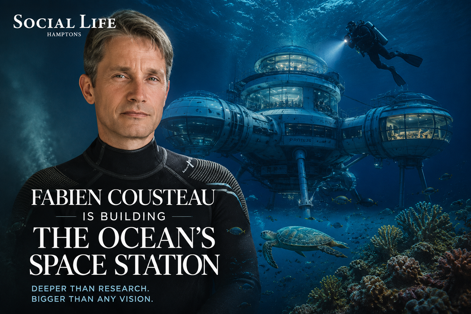 Fabien Cousteau Is Building the Ocean's Space Station