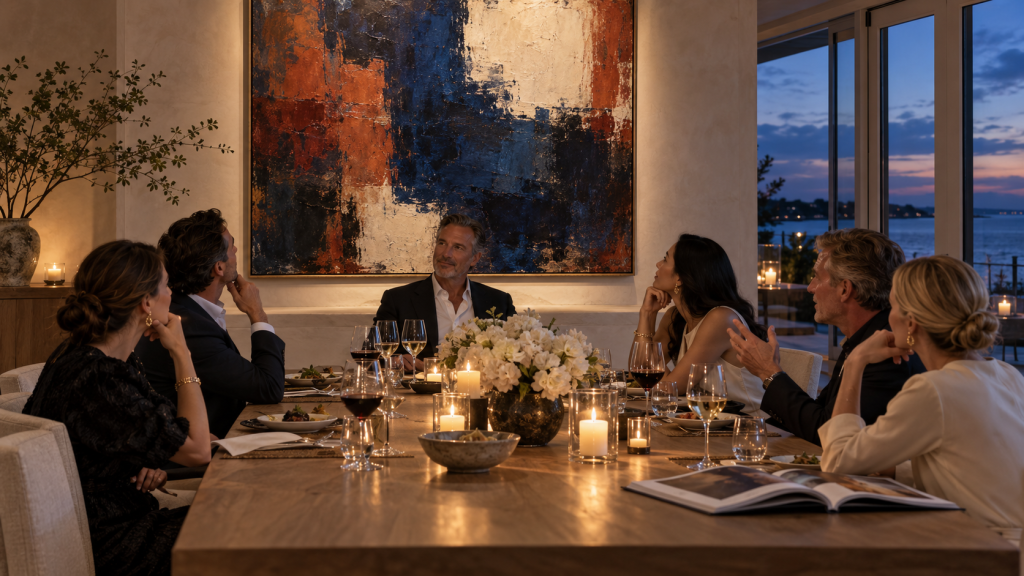 What an Art Price Says in a Hamptons Dining Room