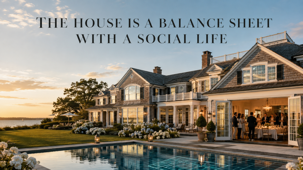 The house is a balance sheet with a social life