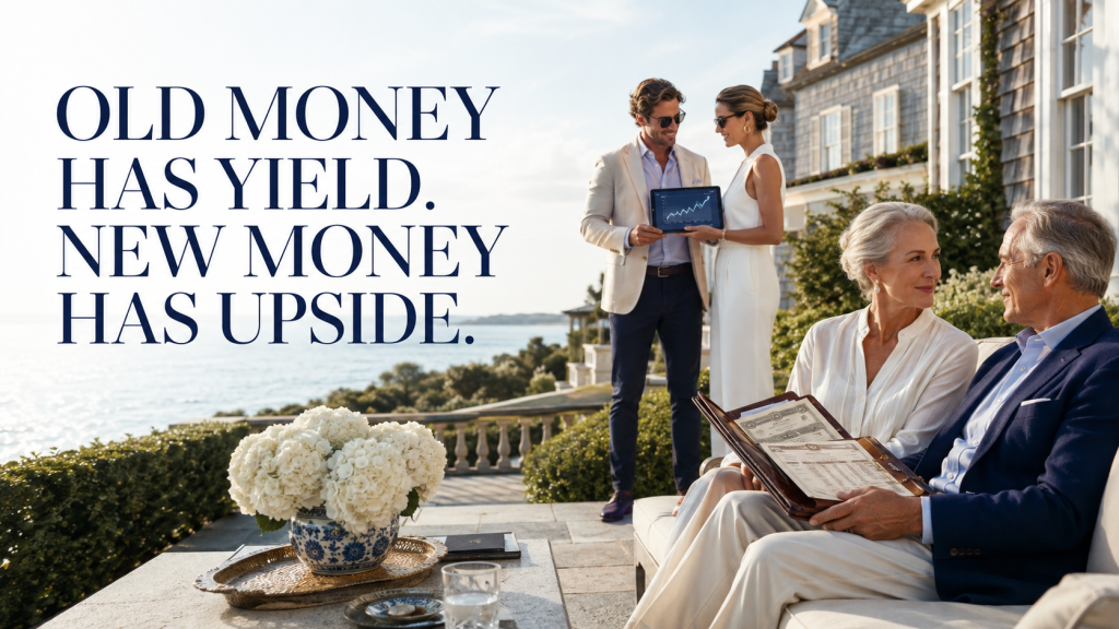 Old Money Yield New Money Upside