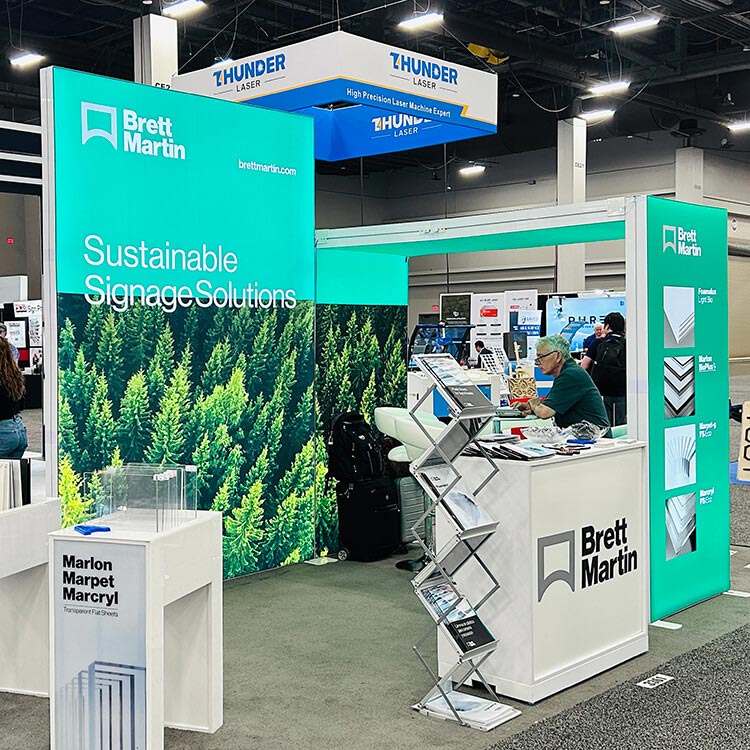 Creative trade show booth design for business events