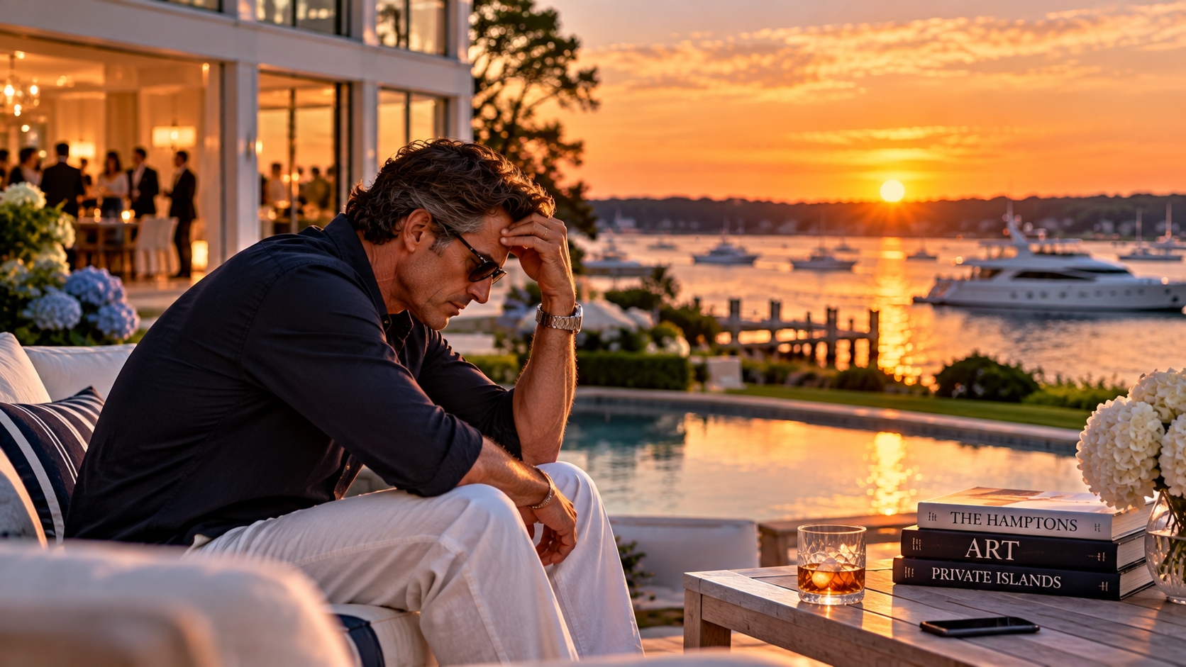 Sunset Reflections by the Harbor